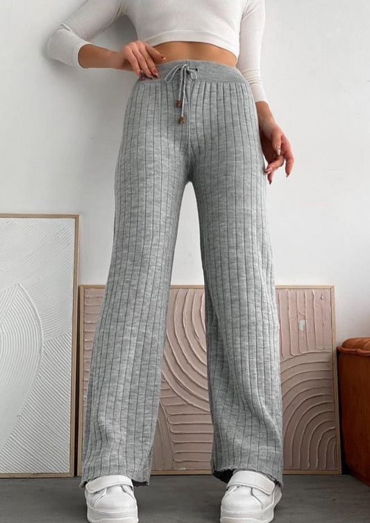 Pantaloni evazati tricot - StyLovelyShop