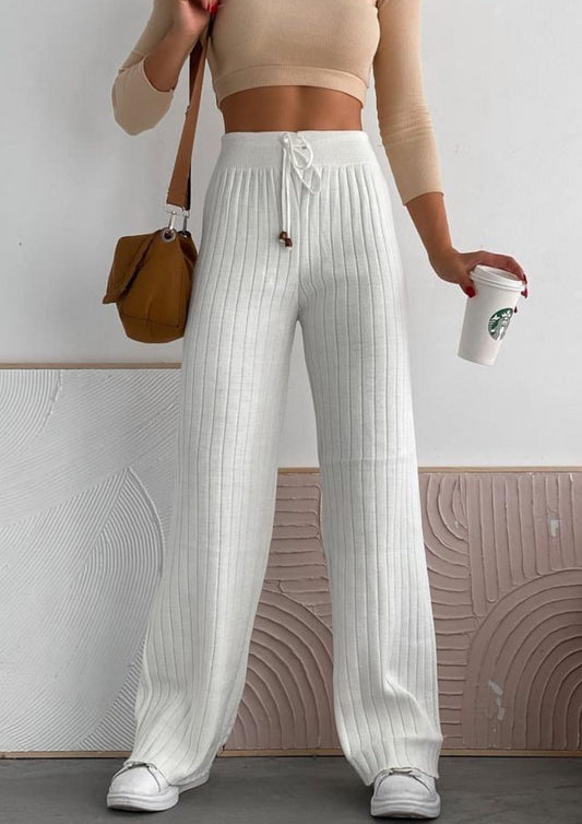 Pantaloni evazati tricot - StyLovelyShop