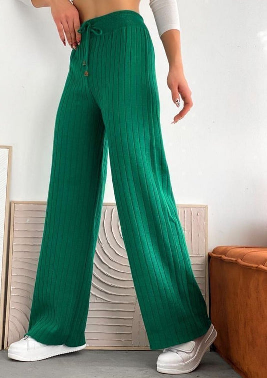 Pantaloni evazati tricot - StyLovelyShop